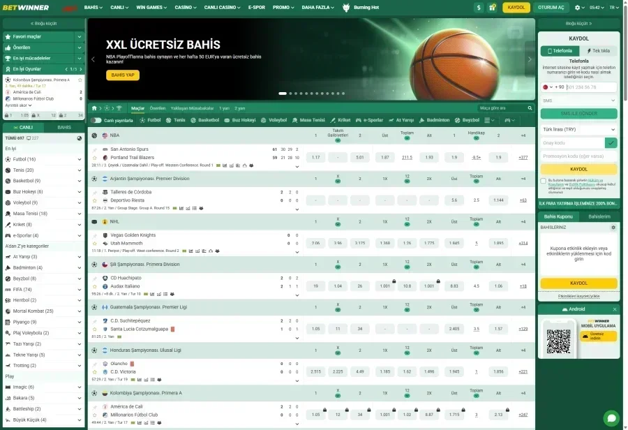 Betwinner ekran görüntüsü